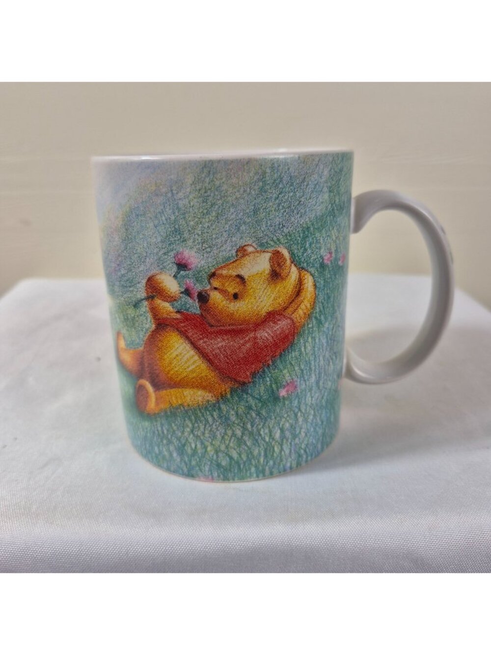 Simply Pooh Disney Vtg Ceramic Mug Winnie Piglet "Time For A Little Something"
